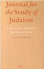 Journal for the Study of Judaism in the Persian, Hellenistic, and Roman Period